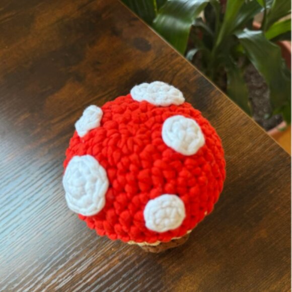 *Pre-Made Plushie* The Woobles Mushroom House (Book Pattern Exclusive w/mod) - Picture 9 of 9